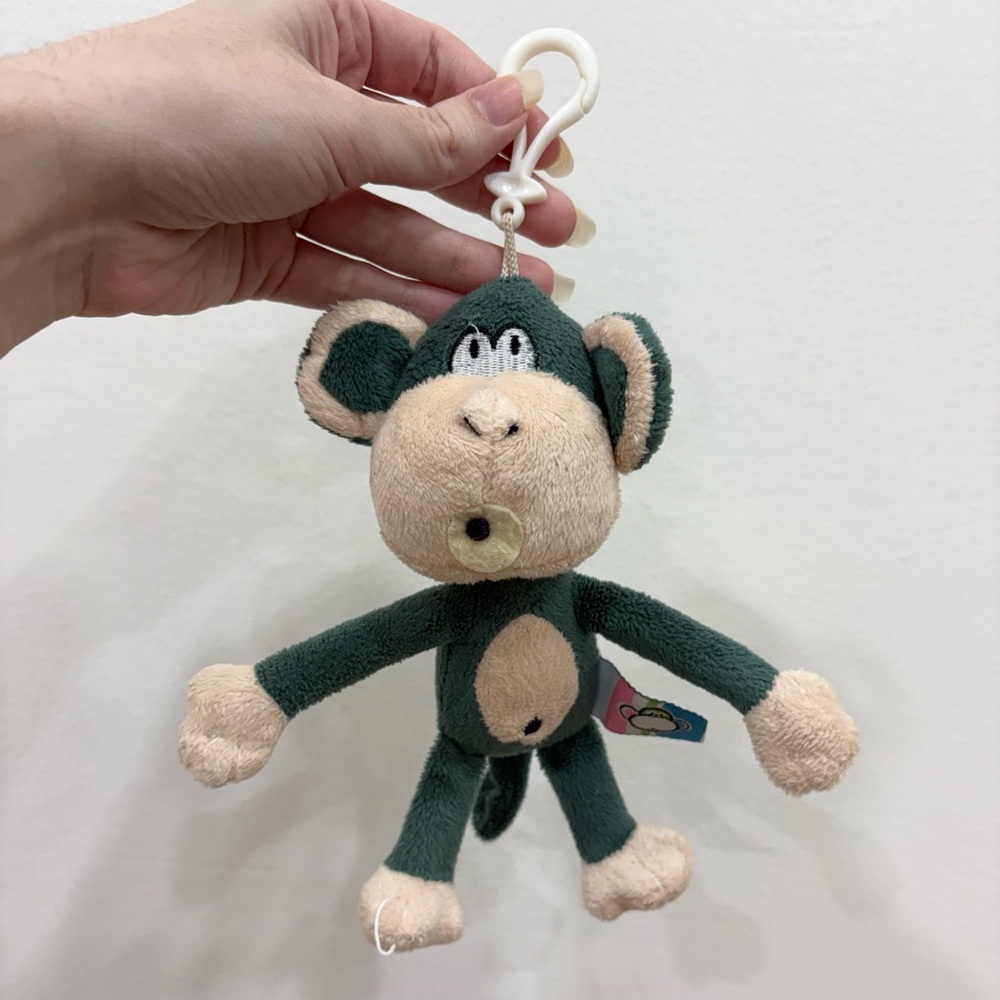 Bobby Jack Plush Monkey Bag Charm Keychain